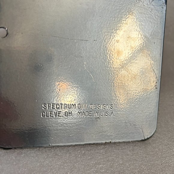 Vintage Spectrum Designs Silver Arch Metal Bookends 5.5" Made in USA - Picture 5 of 9